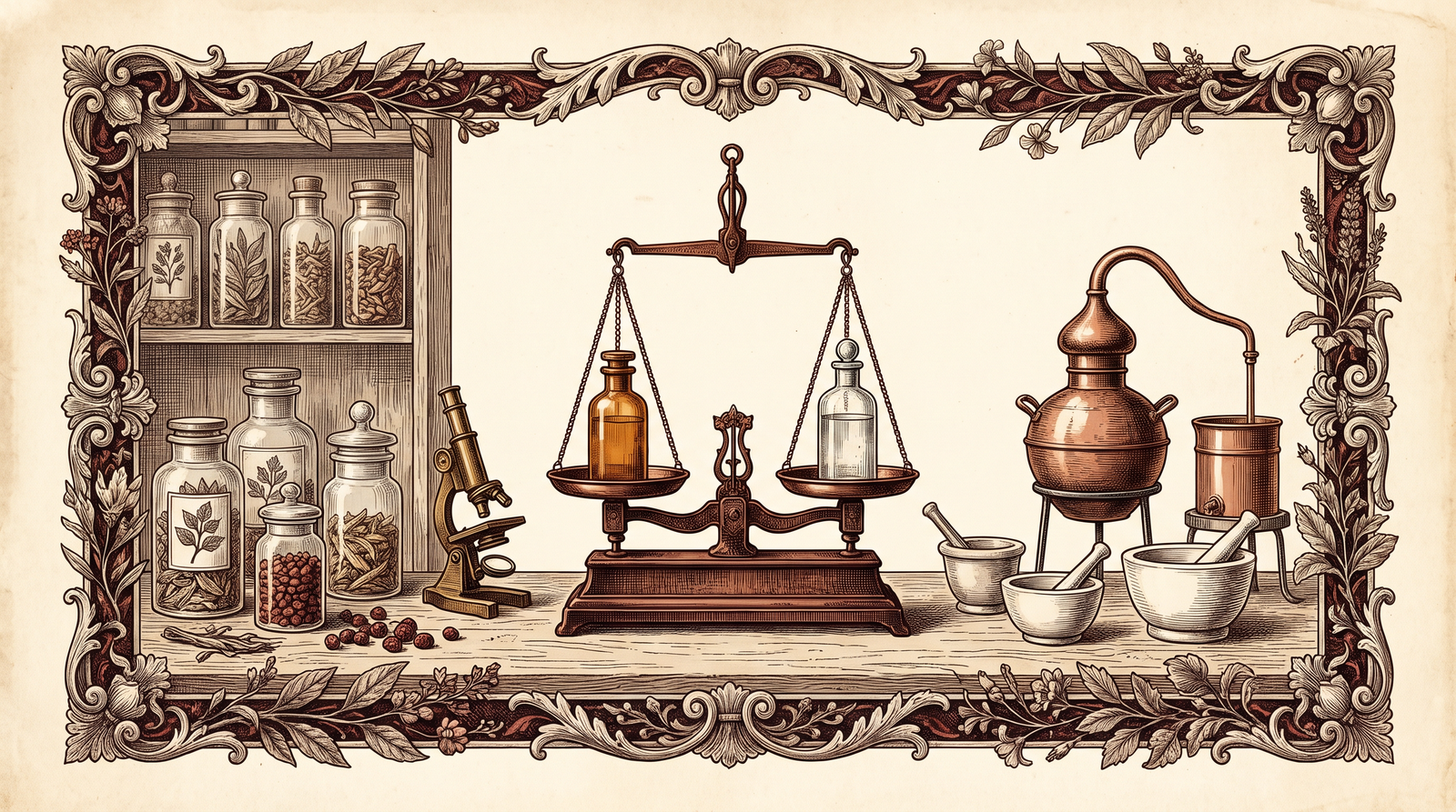 Vintage apothecary illustration